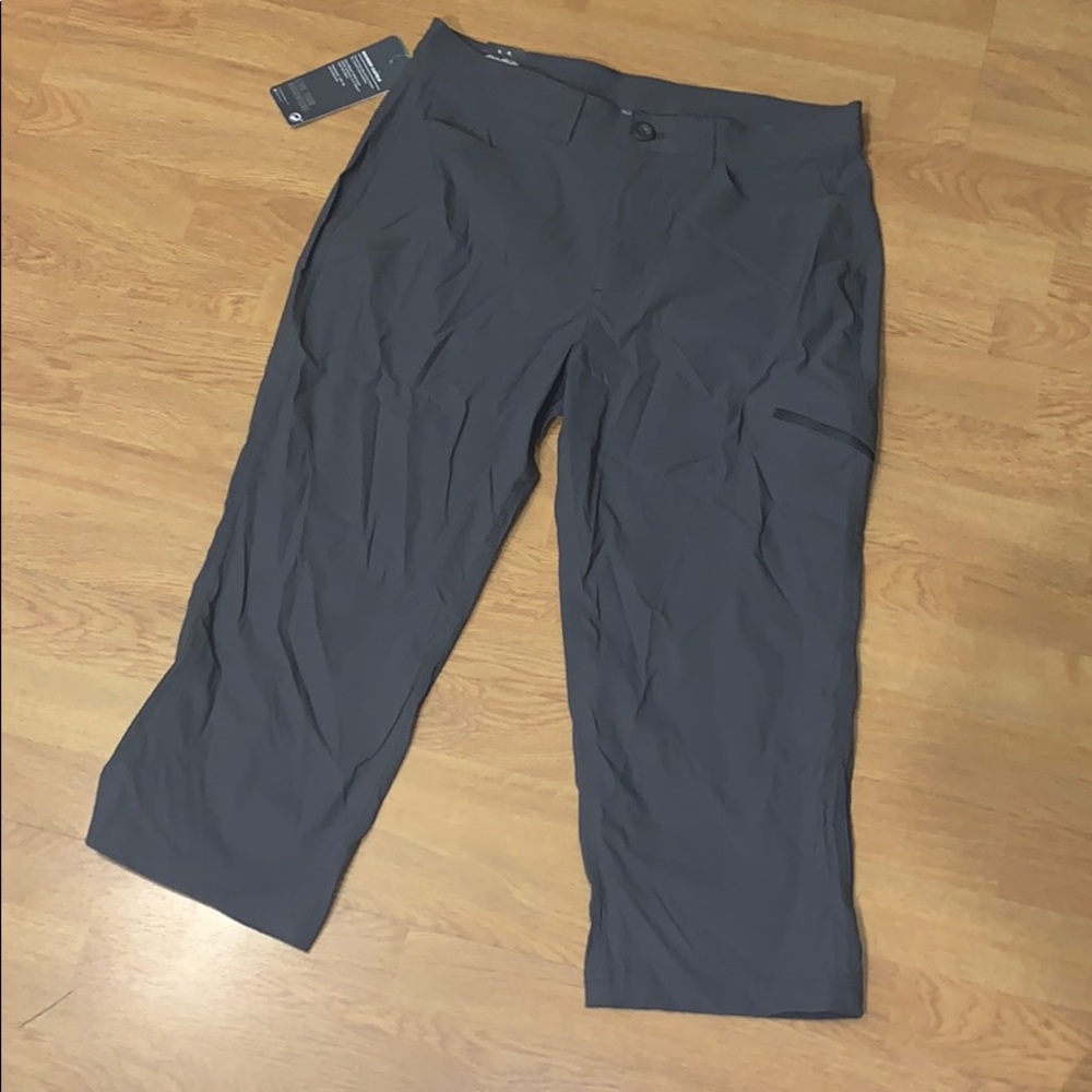 NWT Eddie Bauer Rainier Capris - Gray, Size 12